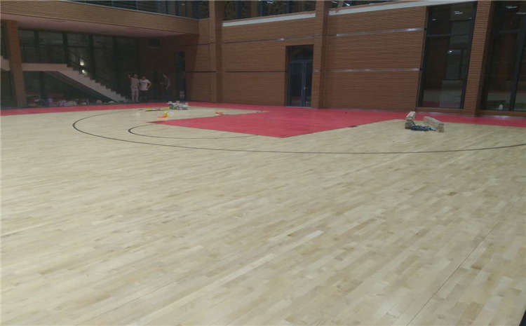 楓樺木實木運動地板結構