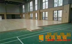 河南楓樺木籃球場地板翻新